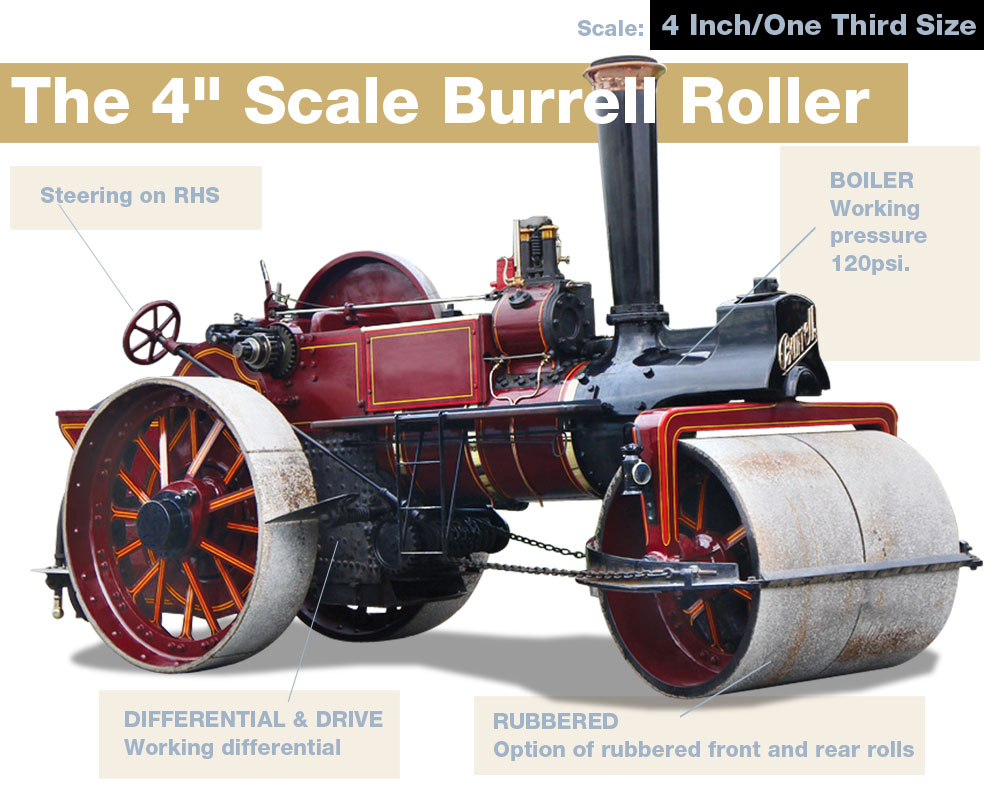 four inch scale Burrell Roller